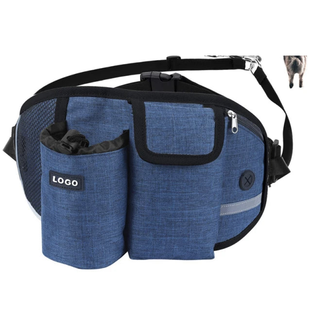 Dog Walking Waist Bag with Lead