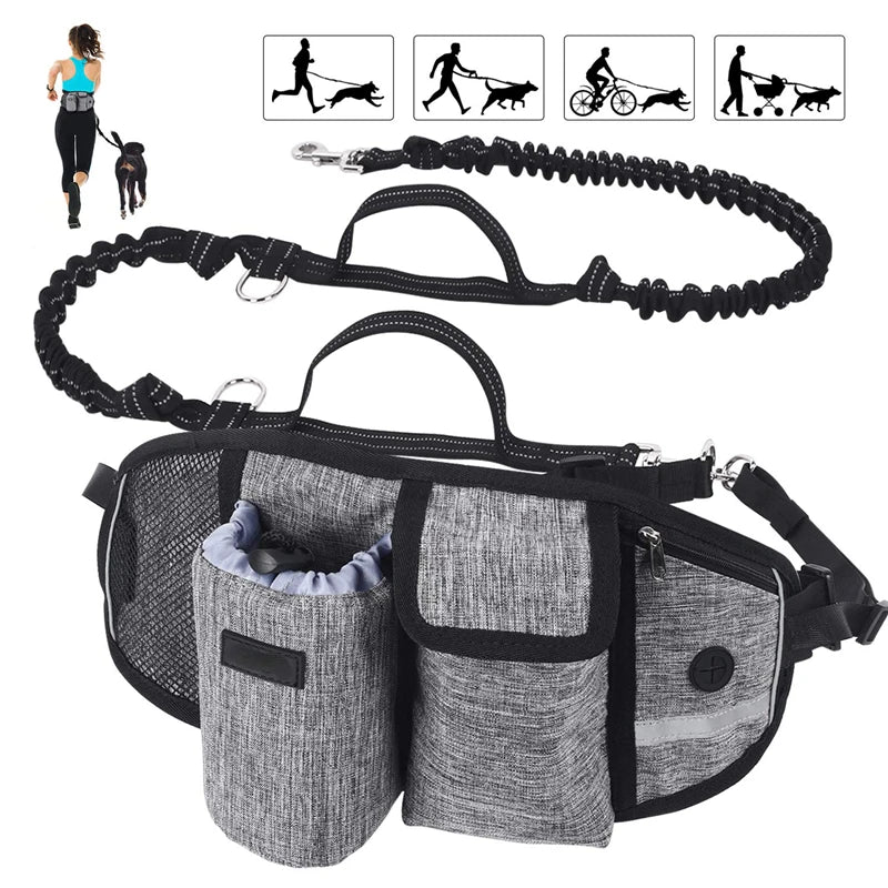 Dog Walking Waist Bag with Lead